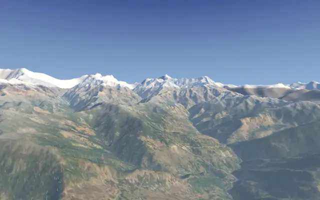 Kafni Glacier in 3D