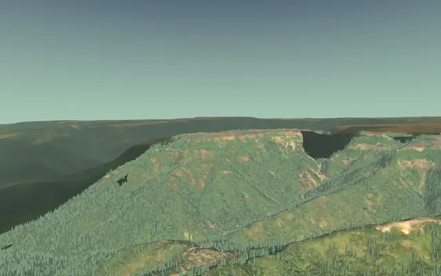 Nongriat root bridges in 3D